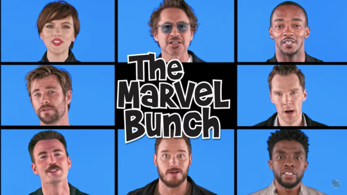 Jimmy Fallon got The Avengers to remake the damn Brady Bunch theme