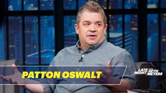 On Late Night, Patton Oswalt talks about the capture of his late wife’s nemesis, the Golden State Killer