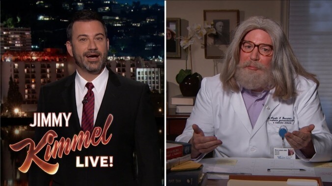 Mike Myers stops by Kimmel to help Jimmy talk to Trump's weirdo former doctor