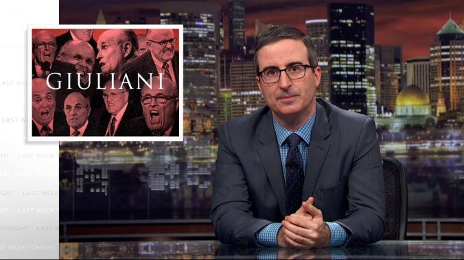 John Oliver confirms that, yes, Rudy Giuliani has always been like that 