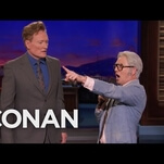 Andy Daly hilariously wanders onto the Conan set as the ghost of game shows past