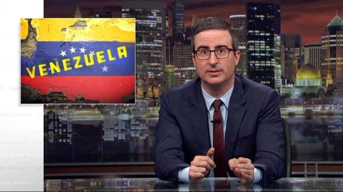 John Oliver enlists Wilmer Valderrama to profile a country more fucked up than ours