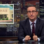 John Oliver shows how sketchy rehabs can be about as useful as "pissing money up a fucking wall"