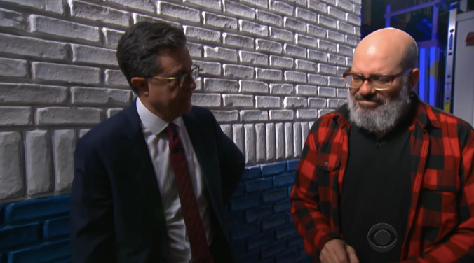 Stephen Colbert and David Cross fight, make up in surreal interview