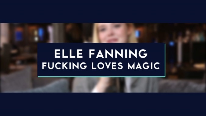 Elle Fanning is really into magic