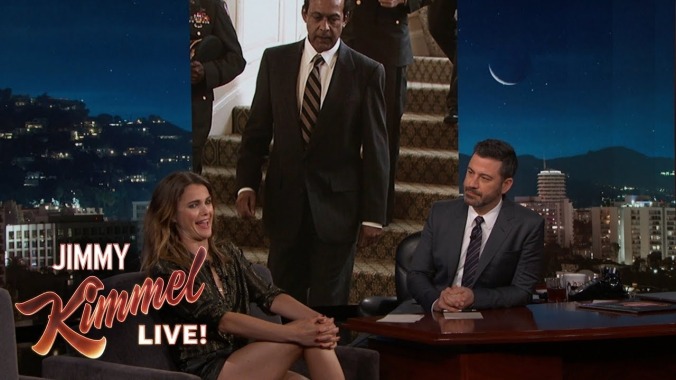 Before The Americans' finale, Jimmy Kimmel stumps Keri Russell playing "Did I Murder You?"