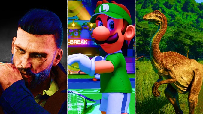 Mario
Tennis, a Jurassic Park builder, and more games to play in June