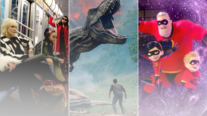 Ocean’s 8, an Incredible family, and a whole Jurassic World of dinosaurs invade theaters this June