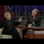 It's 3 p.m., let's watch Harrison Ford be in a "bubble of giddiness" with David Letterman