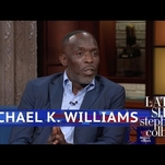 Michael K. Williams shares his Anthony Bourdain story and his Omar psych-up music on The Late Show