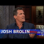 On The Late Show, charming goofball Josh Brolin gives Trump's tweets the Thanos treatment