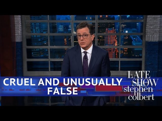 Stephen Colbert invites Satan to defend putting kids in cages on The Late Show