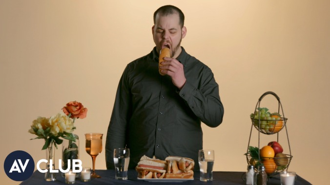 Pat Bertoletti shows us how to competitively eat hot dogs—not that you’d want to do that