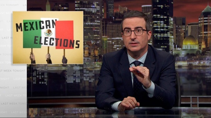 On Last Week Tonight, John Oliver contemplates the coming paradox of Mexican Donald Trump