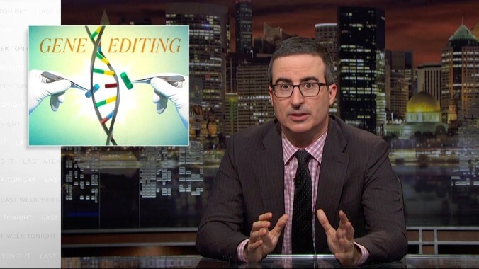 John Oliver rampages against the hysteria around gene editing on Last Week Tonight