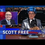 Stephen Colbert bids an appropriately toxic Hunger Games farewell to corrupt plutocrat Scott Pruitt