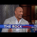 On The Late Show, Dwayne Johnson sings, does shots, eyebrow wrestles, and talks Rock 2020