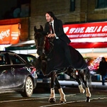 Everybody shut up and look at Keanu Reeves on a horse