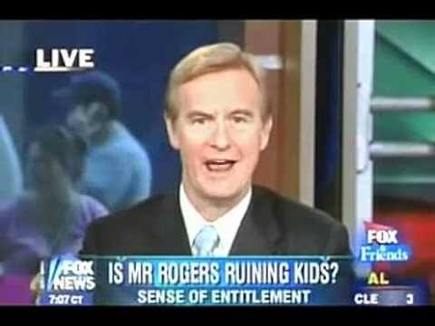 It's 3 p.m., let's watch Fox News blame Mr. Rogers for "ruining an entire generation"