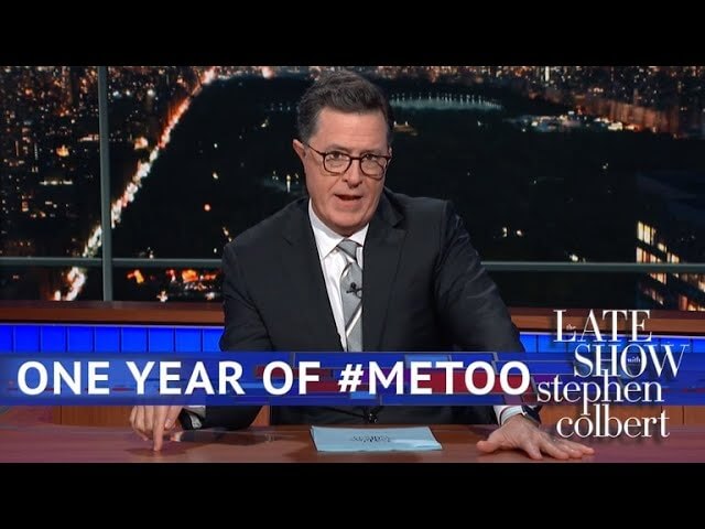 Stephen Colbert swallows hard and addresses boss Les Moonves' #MeToo mess