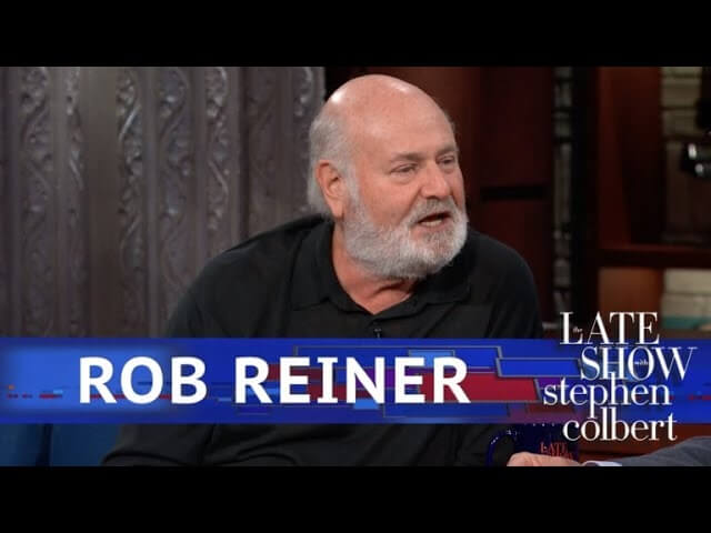 On The Late Show, Rob Reiner has acting notes for the Archie Bunker in the White House