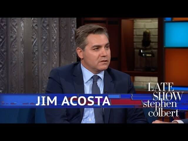 CNN's Jim Acosta tells Stephen Colbert what it's like being Trump's go-to "fake news" target