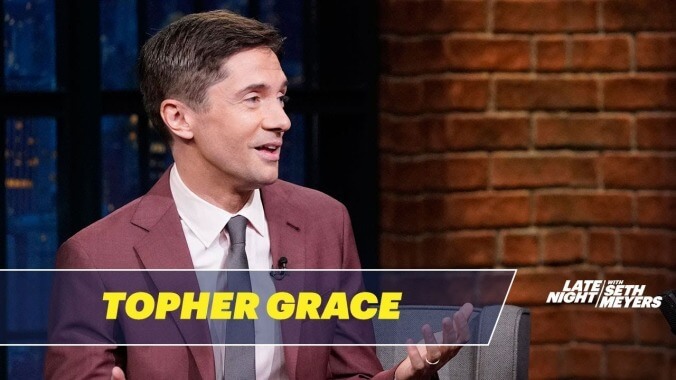 Topher Grace assures Seth Meyers David Duke's BlacKkKlansman racist improvs aren't his