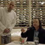 Watch Sacha Baron Cohen feed a food critic a filet of "Chinese dissident"