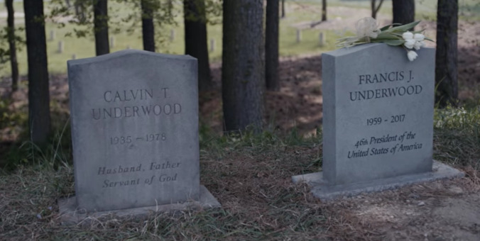 So, did Claire piss on Frank’s grave in this House Of Cards teaser or what?