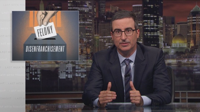 John Oliver makes a direct appeal to Floridians about voting rights on Last Week Tonight