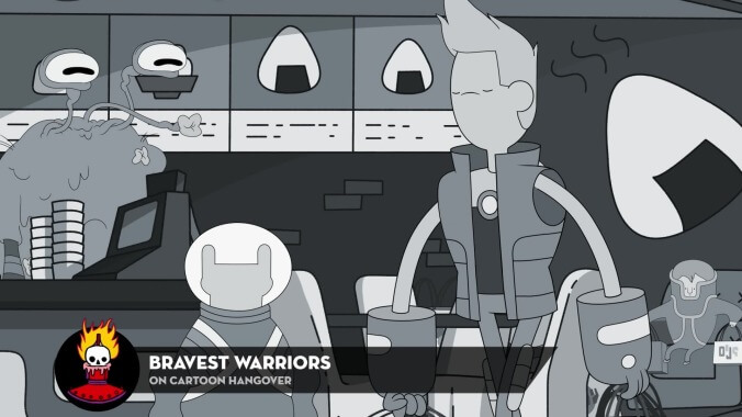 Maybe this exclusive clip from Pendleton Ward's Bravest Warriors will help with your Adventure Time withdrawal