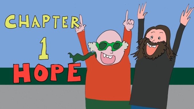 Tenacious D are promoting their new album with a hand-drawn, dick-and-puppy-filled cartoon