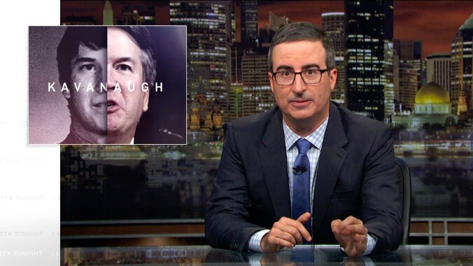 On the Kavanaugh hearings, John Oliver asks, "Why this particular asshole?"