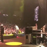 Watch a member of Insane Clown Posse try, fail to kick Fred Durst in the head