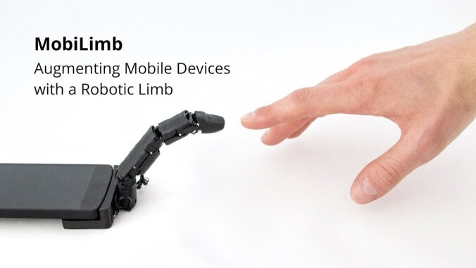 Today in "No, actually, fuck this": Creepy robot fingers that let your phone crawl around and touch you