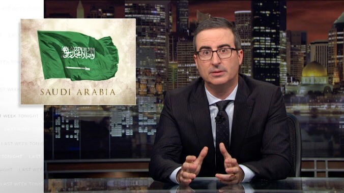 John Oliver lays the smackdown on Saudi Arabia's relationship with Trump, John Cena