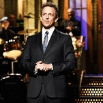 Even Seth Meyers can't focus the satire when he returns to Saturday Night Live