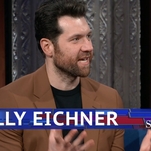 Billy Eichner urges everyone to join him for a Tuesday voting orgy on The Late Show
