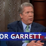 Stephen Colbert asks CBS' Major Garrett about being on the floor for Trump's presser meltdown