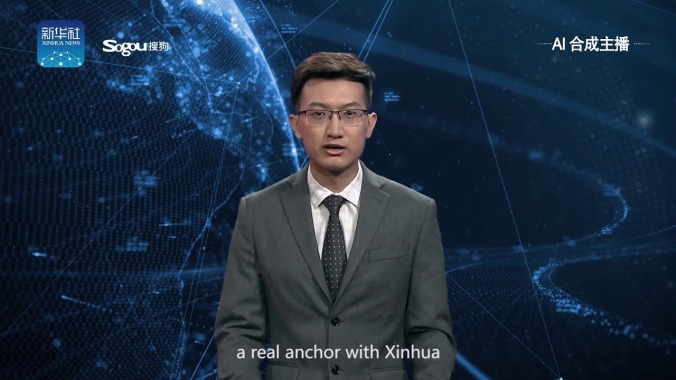 Peddling fake news gets even easier as China's state-run press rolls out terrifying "AI anchors"