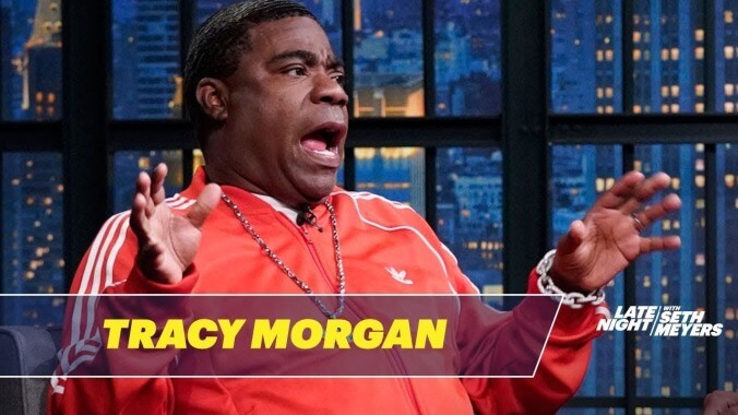 Tracy Morgan tells pal Seth Meyers he's staying away from politics, citing "crazy motherfucker" Kanye