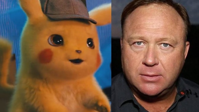 Some sociopath out there combined Detective Pikachu with Alex Jones