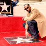 Now that's doggy style: Snoop Dogg thanks Snoop Dogg for his Hollywood Walk of Fame star