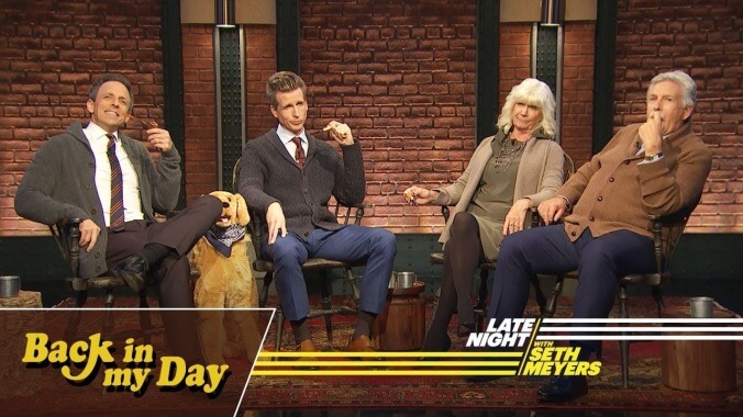 Seth Meyers makes his extended family work, make fun of each other on Thanksgiving