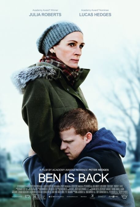 Julia Roberts frets about her beautiful boy in the year's weaker teen addict drama, Ben Is Back