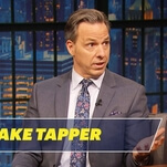 Seth Meyers asks Jake Tapper about how low the bar really is for Trump at this point