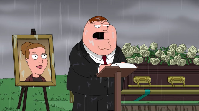 Family Guy stopped joking long enough to pay tribute to Carrie Fisher