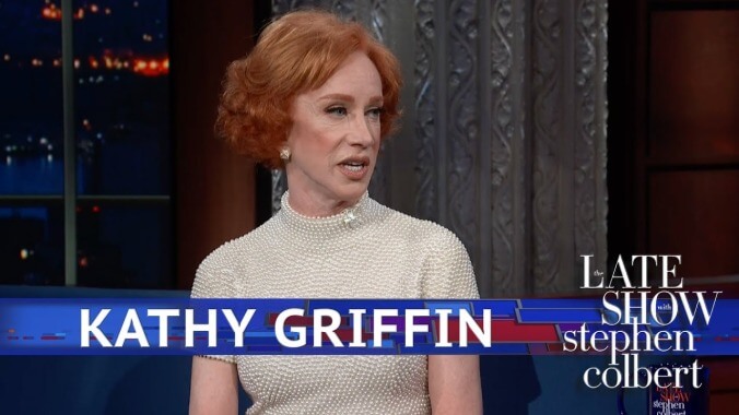 On The Late Show, Kathy Griffin details the massive fallout from that bloody Trump photo