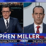 Stephen Colbert grills Stephen Miller on his racist immigration policies in hairy interview