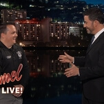 Jimmy Kimmel returns, hires employees of a government that still has not